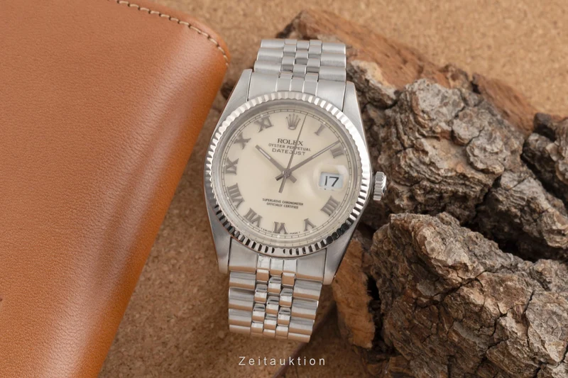 Rolex Datejust steel / white gold automatic men's watch 16014 [2504454]