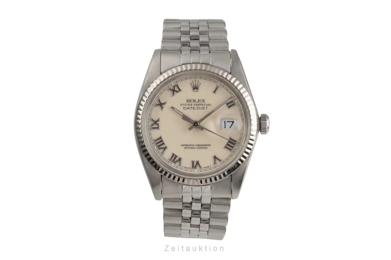 Rolex Datejust steel / white gold automatic men's watch 16014 [2504454]