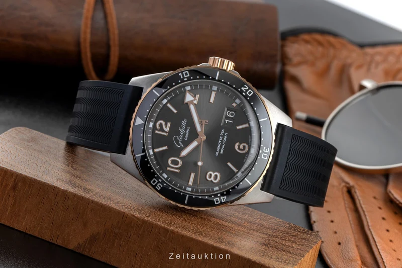 Glashütte SeaQ steel / gold automatic men's watch 1-36-13-04-91-06 LP: 16300EUR [2503893]