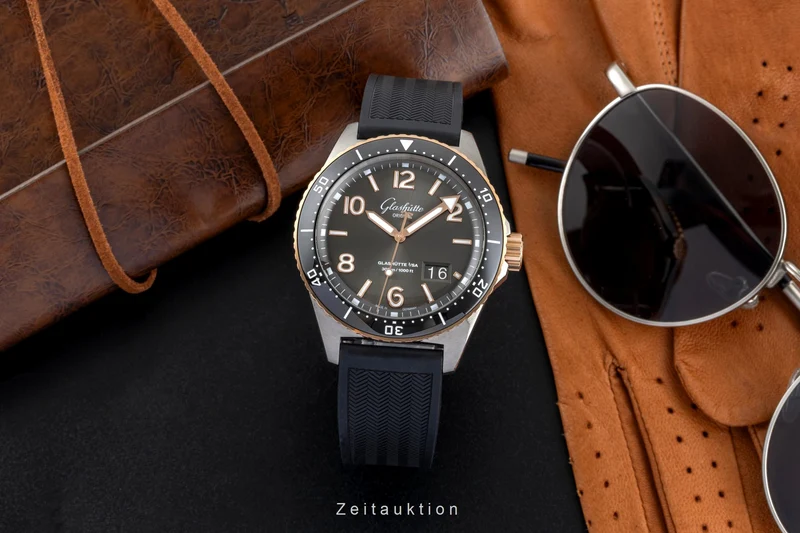 Glashütte SeaQ steel / gold automatic men's watch 1-36-13-04-91-06 LP: 16300EUR [2503893]