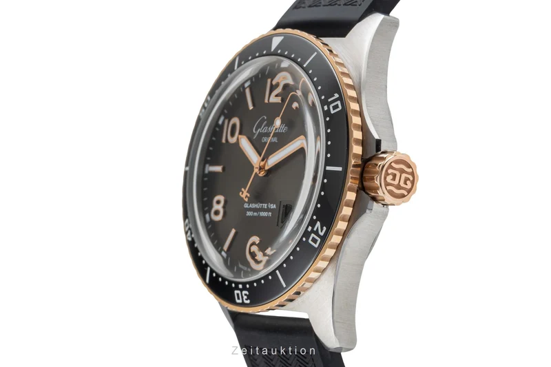 Glashütte SeaQ steel / gold automatic men's watch 1-36-13-04-91-06 LP: 16300EUR [2503893]