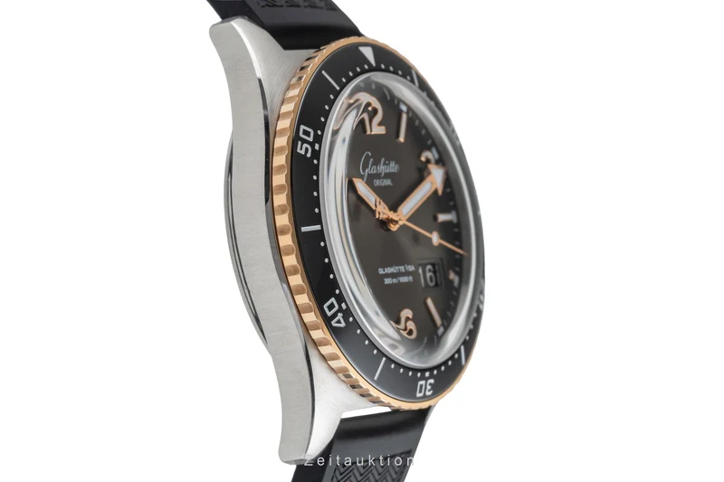 Glashütte SeaQ steel / gold automatic men's watch 1-36-13-04-91-06 LP: 16300EUR [2503893]