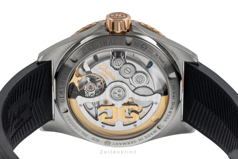 Glashütte SeaQ steel / gold automatic men's watch 1-36-13-04-91-06 LP: 16300EUR [2503893]