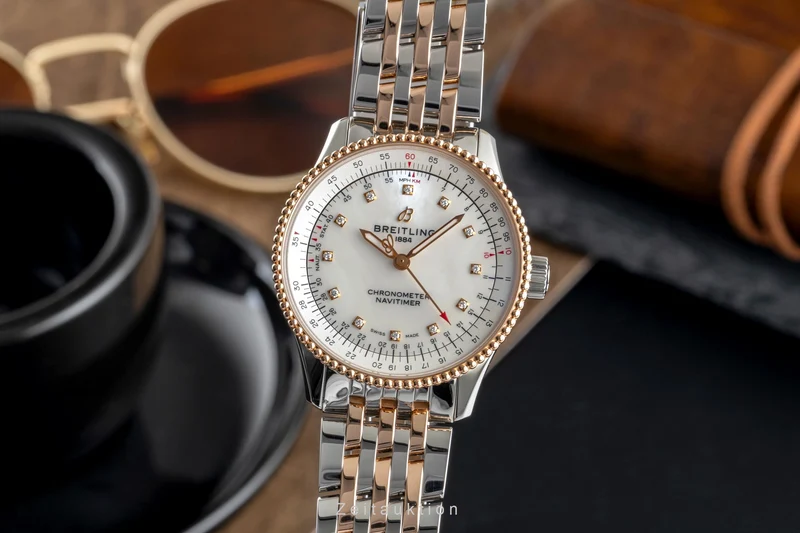Breitling Navitimer steel / gold automatic women's watch U17395 [2504056]