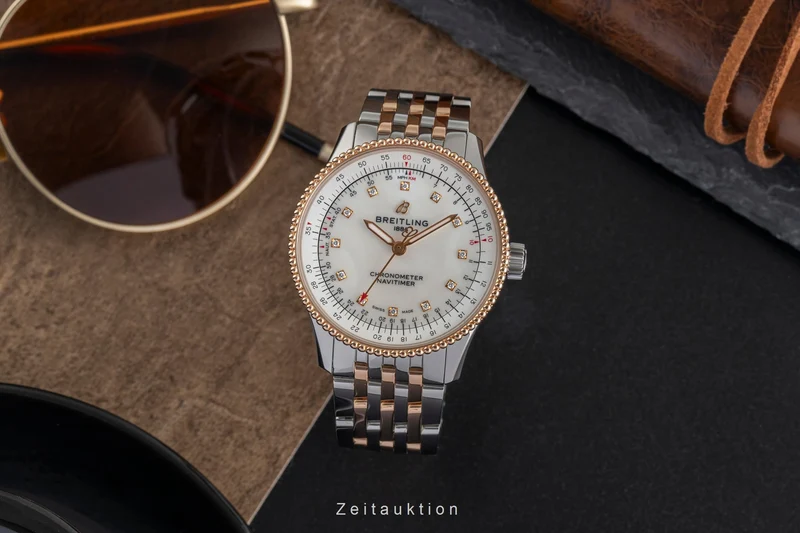 Breitling Navitimer steel / gold automatic women's watch U17395 [2504056]