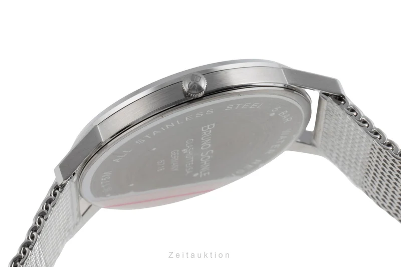 Bruno Söhnle Glashütte Stuttgard III Big steel quartz men's watch 17-13175-342 [2503536]