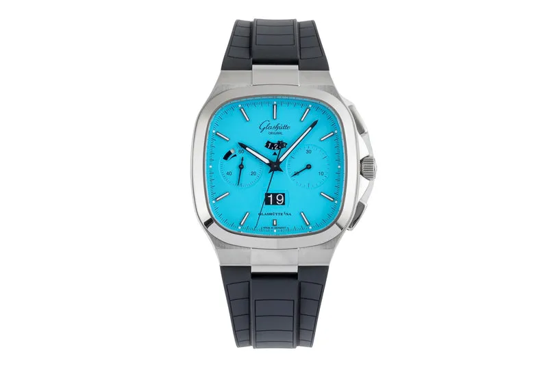 Glashütte Seventies chronograph steel automatic men's watch 1-37-02-10-02-63 Limited [2504258]