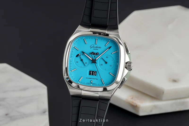 Glashütte Seventies chronograph steel automatic men's watch 1-37-02-10-02-63 Limited [2504258]