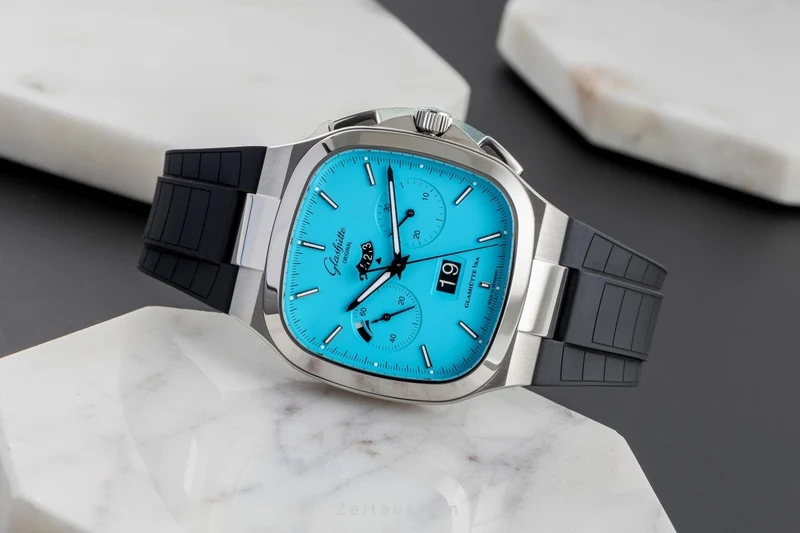 Glashütte Seventies chronograph steel automatic men's watch 1-37-02-10-02-63 Limited [2504258]