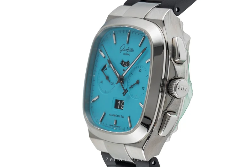 Glashütte Seventies chronograph steel automatic men's watch 1-37-02-10-02-63 Limited [2504258]