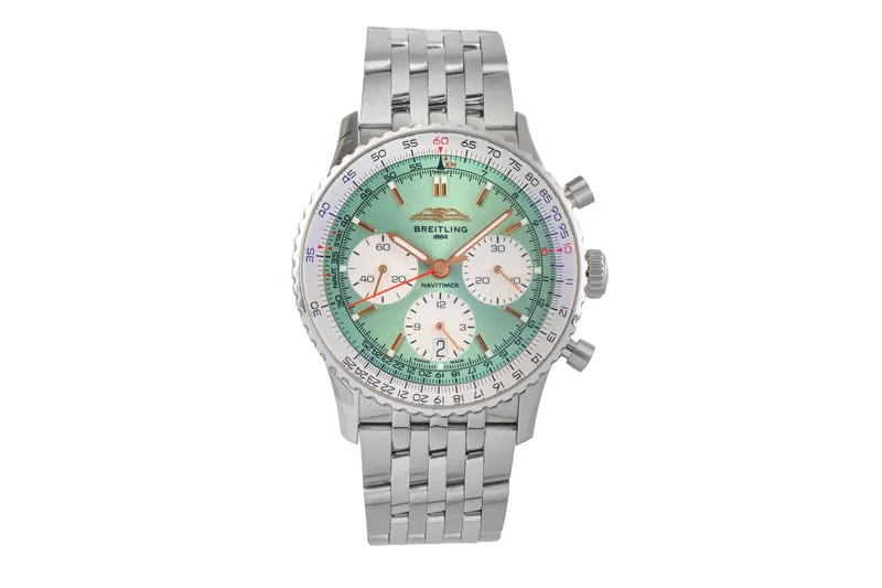 Breitling Navitimer 01 chronograph steel automatic men's watch AB0139211L1A1 LP: 9650EUR [2504173]