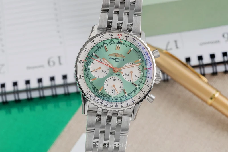 Breitling Navitimer 01 chronograph steel automatic men's watch AB0139211L1A1 LP: 9650EUR [2504173]