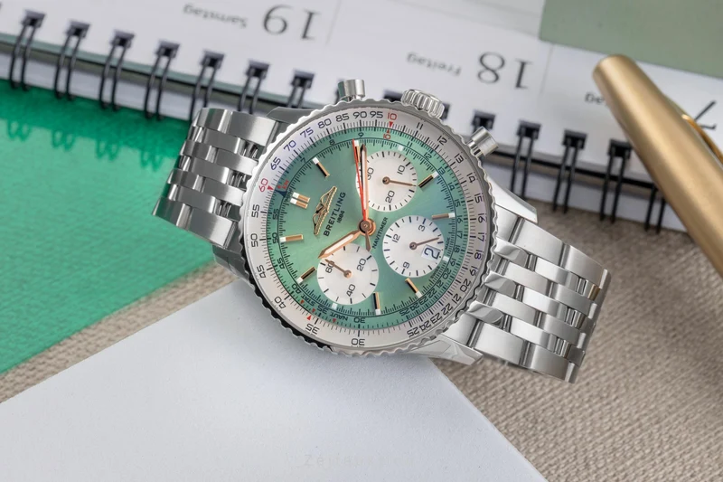 Breitling Navitimer 01 chronograph steel automatic men's watch AB0139211L1A1 LP: 9650EUR [2504173]