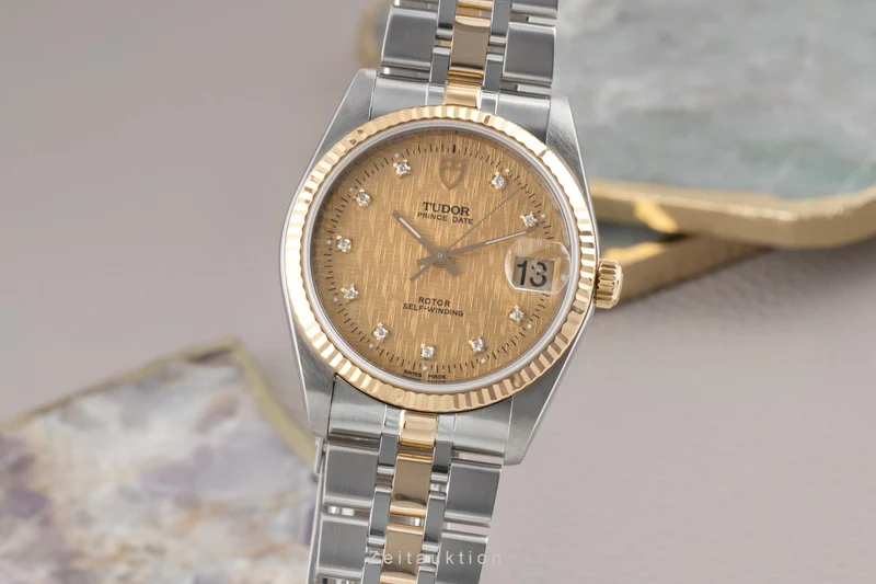Tudor Prince Date steel / gold automatic men's watch 74033 [2503886]