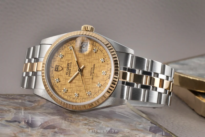 Tudor Prince Date steel / gold automatic men's watch 74033 [2503886]