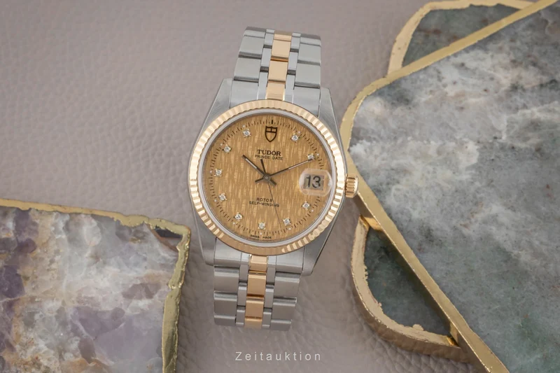 Tudor Prince Date steel / gold automatic men's watch 74033 [2503886]