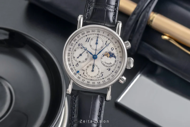 Chronoswiss Lunar chronograph steel automatic men's watch CH7523L [2504199]