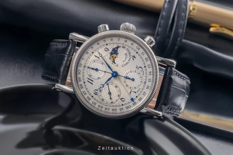 Chronoswiss Lunar chronograph steel automatic men's watch CH7523L [2504199]