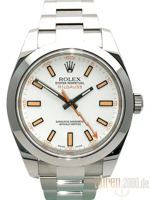 Rolex Milgauss 116400 weißes Zifferblatt aus 2018