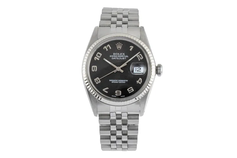 Rolex Datejust steel / white gold automatic men's watch 16014 [2503487]