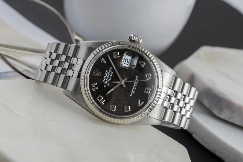 Rolex Datejust steel / white gold automatic men's watch 16014 [2503487]