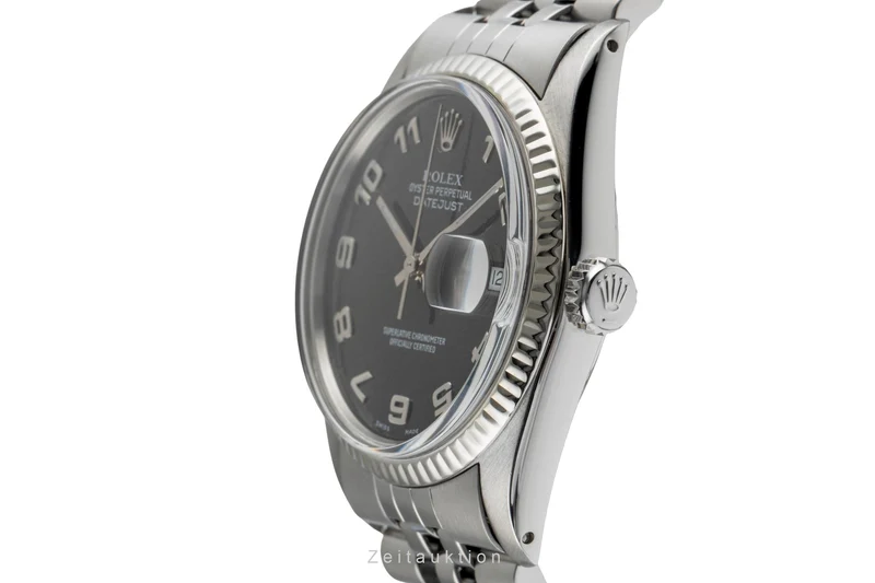 Rolex Datejust steel / white gold automatic men's watch 16014 [2503487]