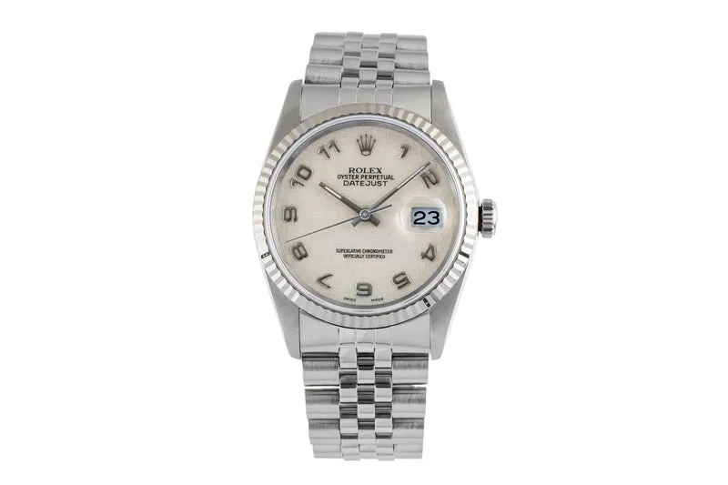 Rolex Datejust steel / white gold automatic men's watch 16234 [2503428]