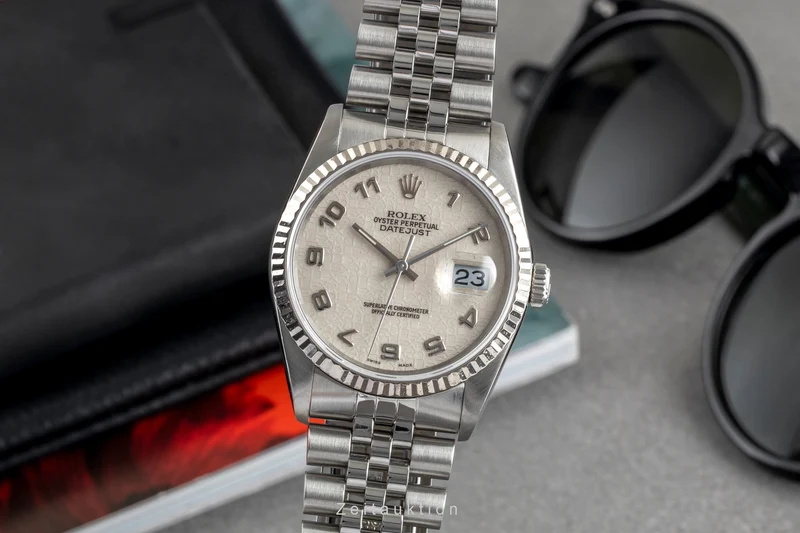 Rolex Datejust steel / white gold automatic men's watch 16234 [2503428]
