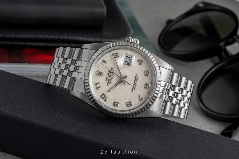 Rolex Datejust steel / white gold automatic men's watch 16234 [2503428]