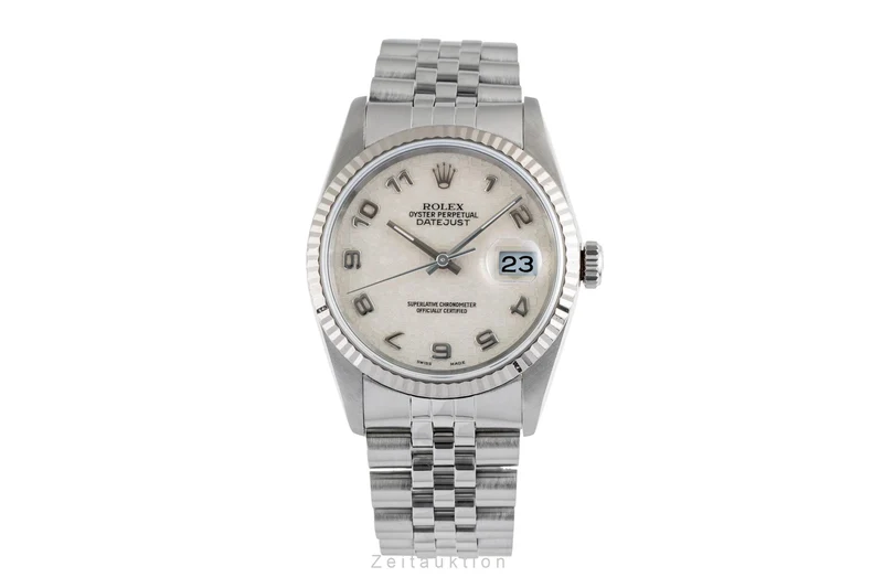 Rolex Datejust steel / white gold automatic men's watch 16234 [2503428]