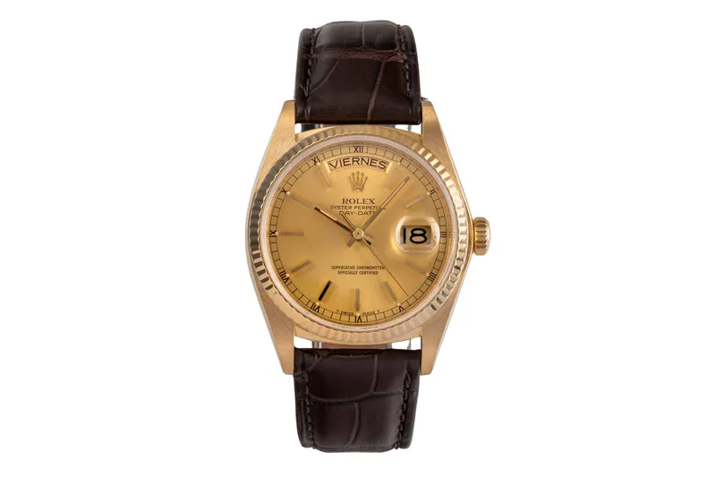 Rolex Day-Date 18 ct gold automatic men's watch 18038 [2503881]