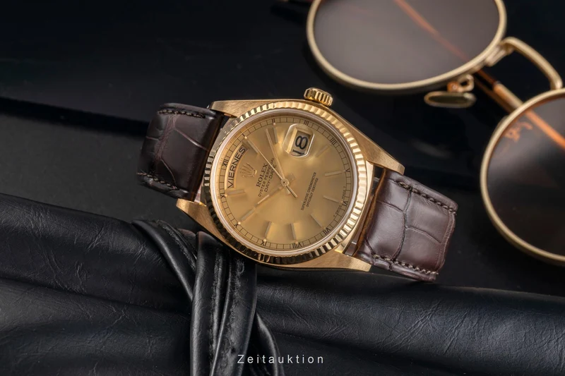 Rolex Day-Date 18 ct gold automatic men's watch 18038 [2503881]