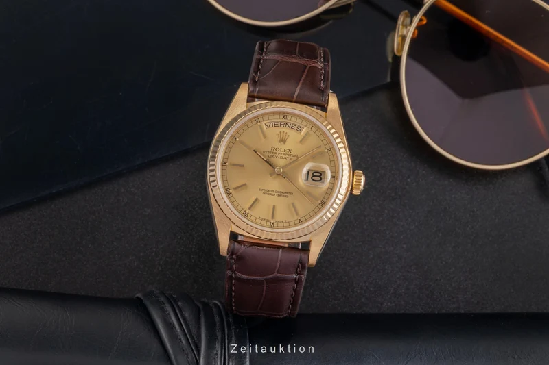 Rolex Day-Date 18 ct gold automatic men's watch 18038 [2503881]