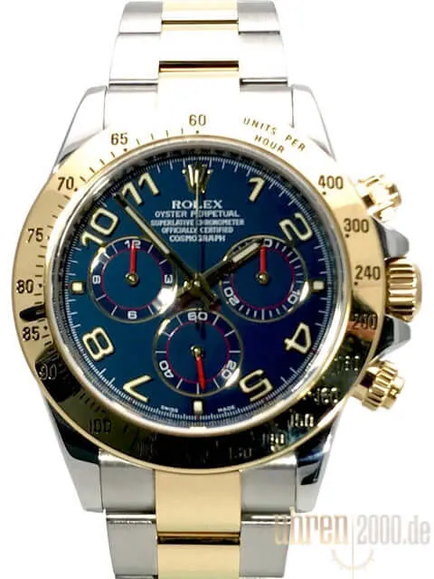 Rolex Daytona Cosmograph 116523 Blau Arabisch aus 2012 LC100