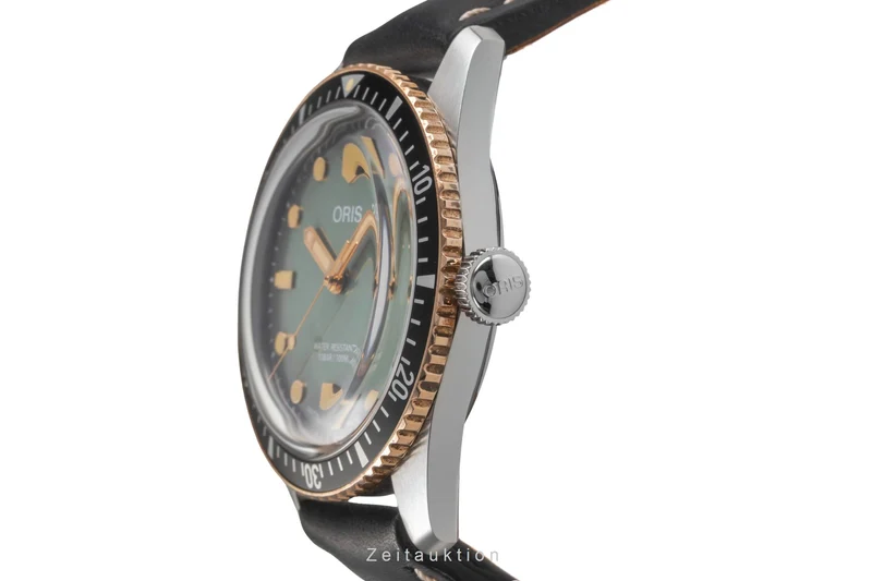 Oris Divers steel / bronze automatic men's watch 01 733 7707 4337 LP: 2450EUR [2504460]
