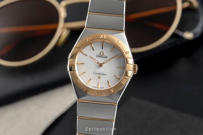 Omega Constellation steel / gold quartz women's watch 131.20.28.60.05.002 LP: 6300EUR [2504311]
