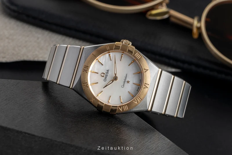 Omega Constellation steel / gold quartz women's watch 131.20.28.60.05.002 LP: 6300EUR [2504311]