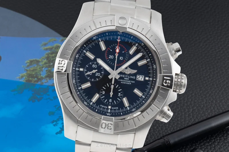 Breitling Super Avenger chronograph steel automatic men's watch A13375 [2504177]