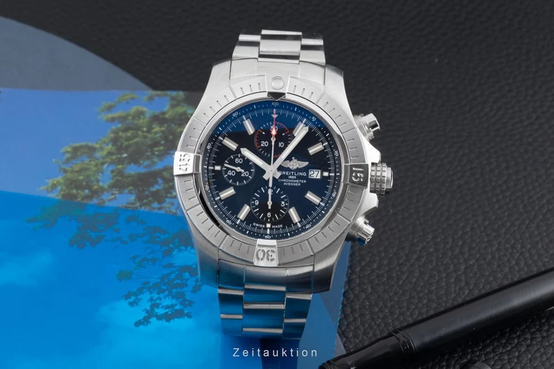 Breitling Super Avenger chronograph steel automatic men's watch A13375 [2504177]