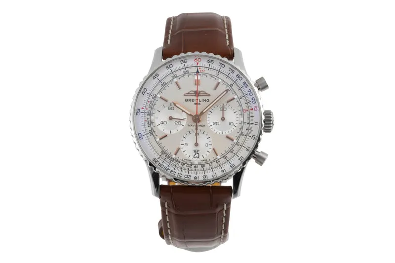 Breitling Navitimer 01 chronograph steel automatic men's watch AB0139211G1P1 LP: 9300EUR [2504189]