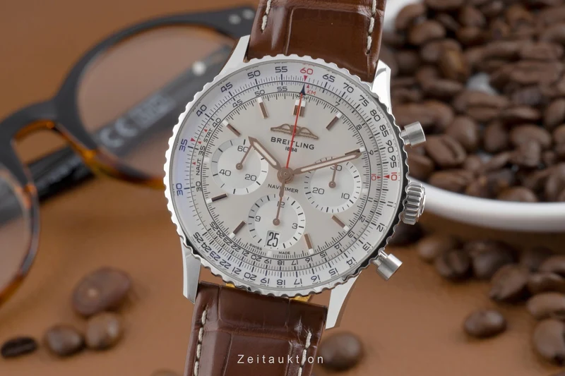 Breitling Navitimer 01 chronograph steel automatic men's watch AB0139211G1P1 LP: 9300EUR [2504189]