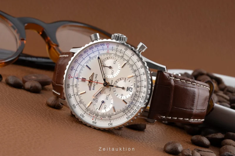 Breitling Navitimer 01 chronograph steel automatic men's watch AB0139211G1P1 LP: 9300EUR [2504189]