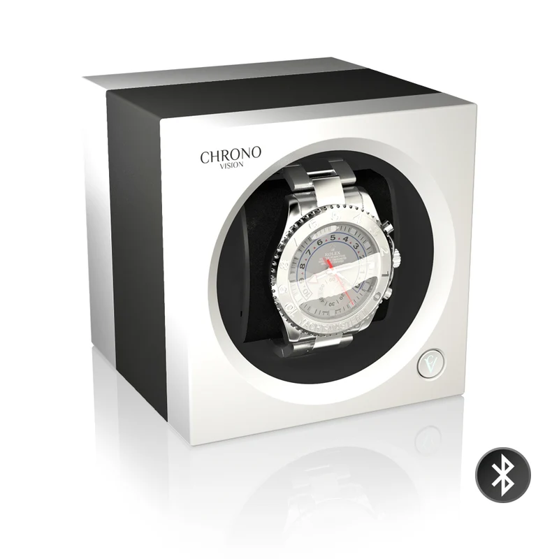 Chronovision One Bluetooth - Titan eloxiert/Weiss Seidenmatt