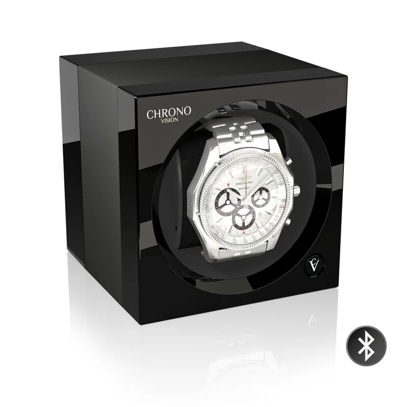Chronovision One Bluetooth - Titan eloxiert/Schwarz Hochglanz
