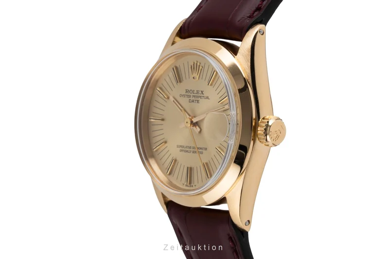 Rolex Date 18 ct gold automatic women's watch 6624 Vintage [2501767]