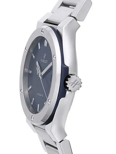 Hublot Classic Fusion 42 Blue Titanium Bracelet 548.NX.7170.NX