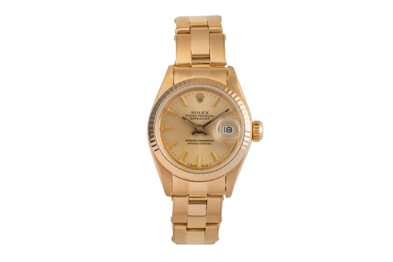 Rolex Lady Datejust 18 ct gold automatic women's watch 69178 [2503785]