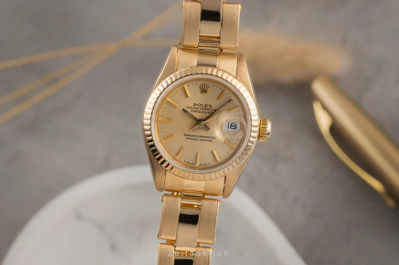 Rolex Lady Datejust 18 ct gold automatic women's watch 69178 [2503785]
