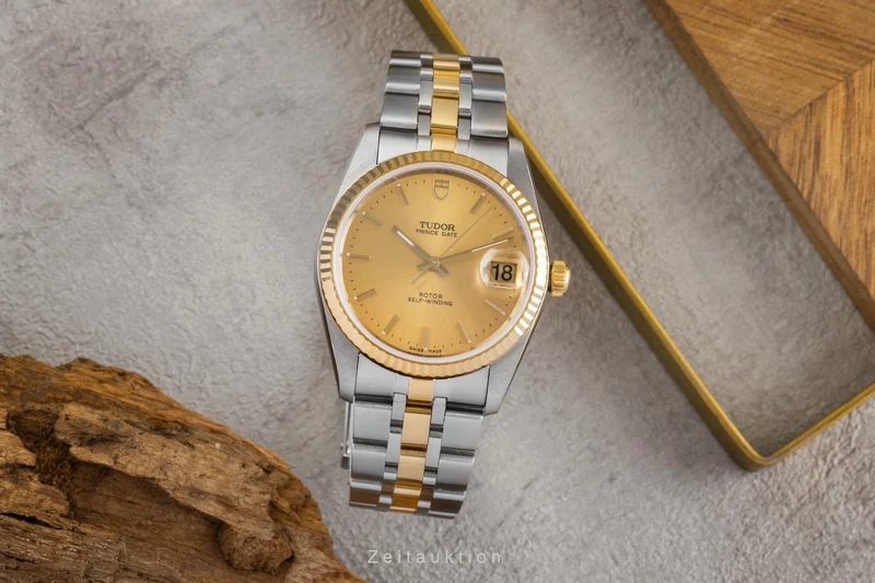 Tudor Prince Date steel / gold automatic men's watch 74033 [2502646]