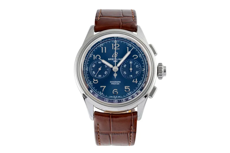 Breitling Premier chronograph steel manual winding men's watch AB1510 LP: 10650EUR [2503901]